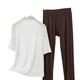 thumbnail image 5 of TaTaai Womens high neck pajama set, 3/4 sleeves, solid color modal, casual trendy, breathable skin-friendly, comfortable fit, great for spring & autumn bedtime & relaxation Gift, 5 of 5