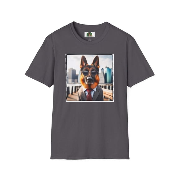 German Shepherd suit and tie shirt