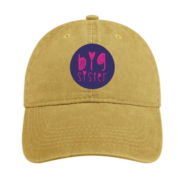 Big Sister Sand Colour Hat Adjustable Funny Fashion Unisex Baseball Cap for Men Women