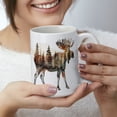 thumbnail image 3 of Highland Home Moose Silhouette 15 oz. Decorative Ceramic Mug, 3 of 6