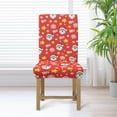 thumbnail image 3 of COEQINE Christmas Dining Chair Covers 1-Pack, Reusable Stretchable Dining Chair Slipcovers for Easy Home Decor Update, Universal Fit Polyester Spandex, Santa Claus Star Red, 3 of 7