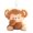 Light Coffee, variant on Cartoon Monkey Doll Soft Stuffed Animal Doll Pendant Keychain PP Cotton Filled Backpack Car Office Home Decor Gift