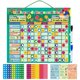 thumbnail image 1 of Tabla de Recompensas para Niños en Español, Pizarron Planeador Semanal Magnetico Inspira el Buen Comportamiento, Calendario de Actividades para Pared, Adecuado para Familias con Dos Hijos, 1 of 3