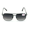 thumbnail image 3 of Sunglasses BiFocal Metal Aviator Reading Glasses - Spring Hinge Square Large Lens Reader Bi-Focal Outdoor Driving, 3 of 5