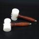 thumbnail image 1 of Martillo para tallar cuero, 2 piezas, mazo para artesanía en cuero, martillo con mango de madera de nailon, mazo para tallar cuero, mazo para estampar bricolaje, coser cuero de vaca también, 1 of 5