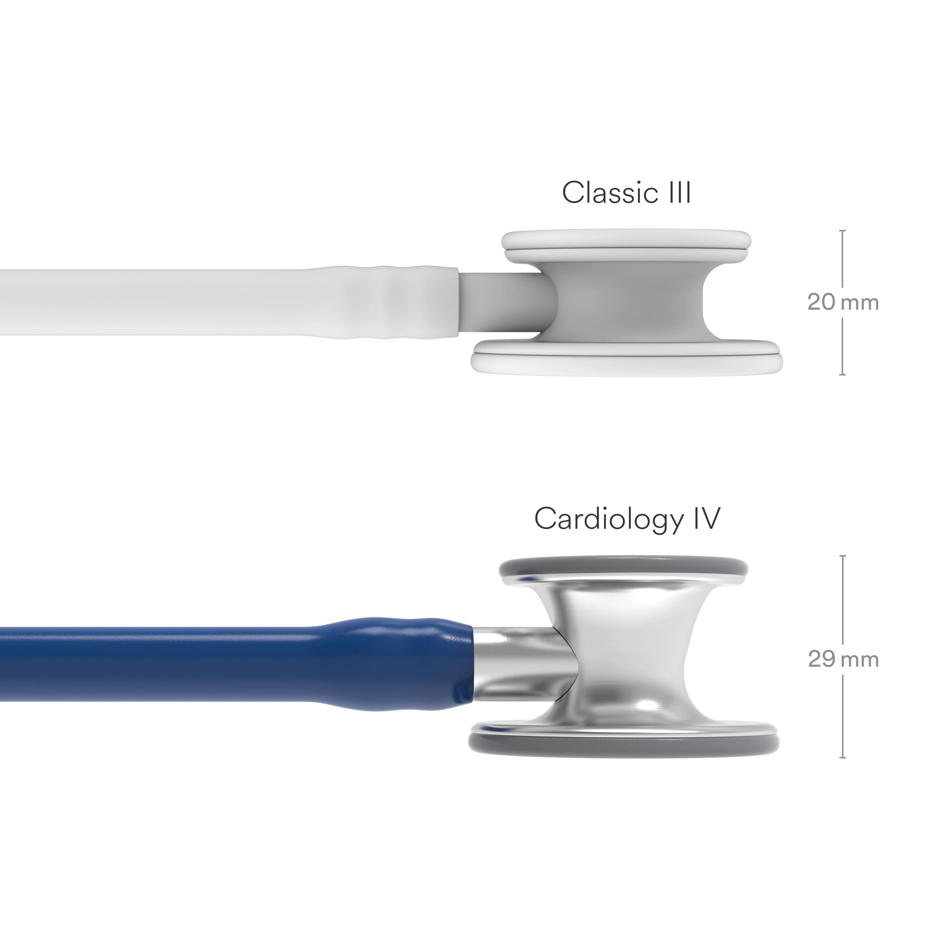 (2 pack) Littmann Cardiology IV Diagnostic Stethoscope, Standard, Navy Tube, Stainless Stem