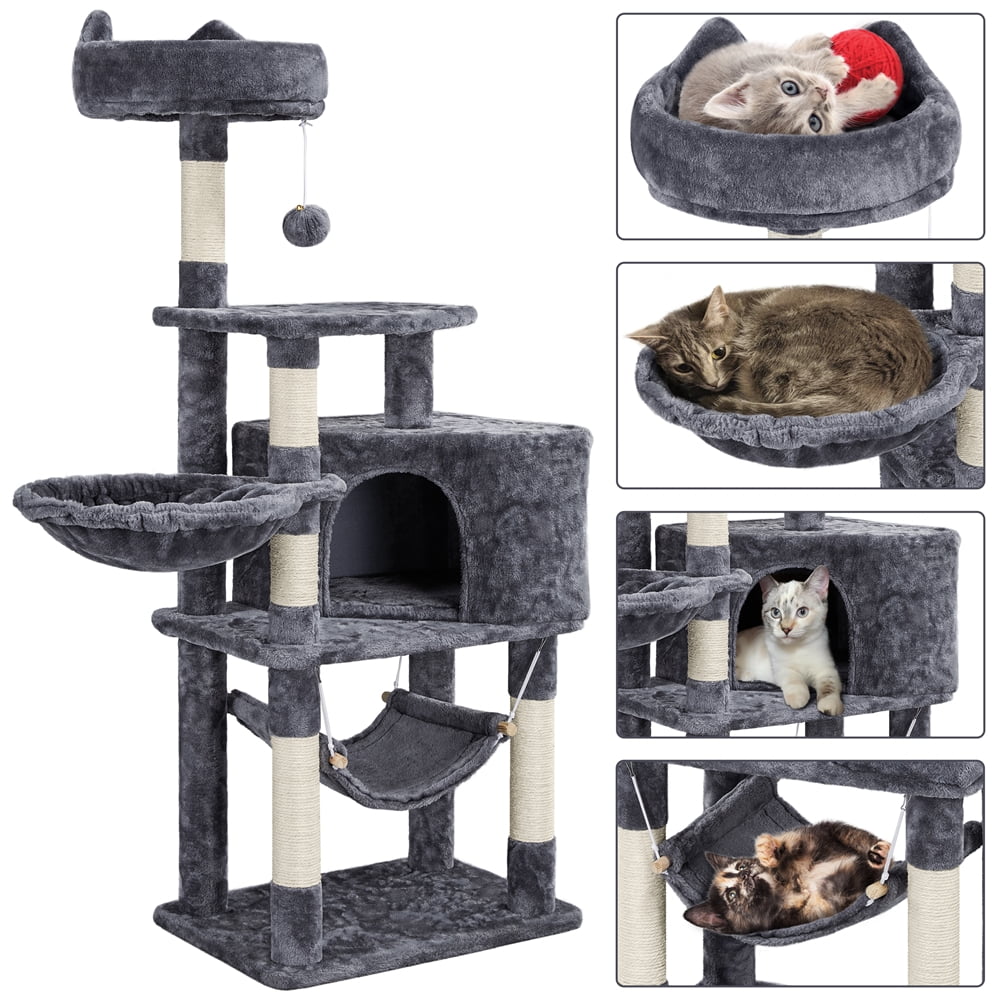 Renwick 55" Cat Tree Tower for Small Medium Cats, Dark Gray