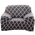 thumbnail image 2 of Shanna Stretch Couch Covers Chaise Lounge Non-Slip Sofa Covers Modern Geometry Sofa Protector (Gray Geometry,1 Seater), 2 of 8