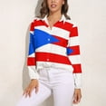 thumbnail image 3 of Puerto Rico Flag Long Sleeve Blouse Woman Streetwear Casual Shirts Summer Oversize Woman Streetwear Clothing Birthday Present, 3 of 7