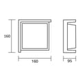 thumbnail image 3 of Estevez Luminario LED de cortesía rectangular, 1 Watts, 2700K, Color Negro, 3 of 7
