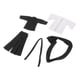 thumbnail image 5 of Conjunto de disfraz de samurái a escala 1:12 de 4 piezas, disfraz de abrigo de figura masculina, disfraz de en miniatura para accesorios de, 5 of 9