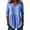 Blue-01, variant on Women's Cotton Striped Peplum Blouse V-Neck 3/4 Sleeve Tops Summer Tunic Shirt Casual Daily Wear