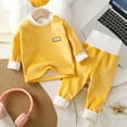 thumbnail image 4 of Little Boys Girls Pajamas Thermal Underwear Set Soft Warm Base Layer Long Johns Lining Baby Boy Girl Winter Clothes for Toddler Baby Boys Girls 2 Pieces Outfit 10-11 Years, 4 of 5