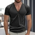 thumbnail image 2 of Men's Stylish Casual Short Sleeve T Shirt for Everyday Wear Comfortable and Versatile Design for Any Occasion Mens T-Shirts No Roll Collar Xl Tall Colored V Neck T Shirts Multi Pack Cotton, 2 of 6