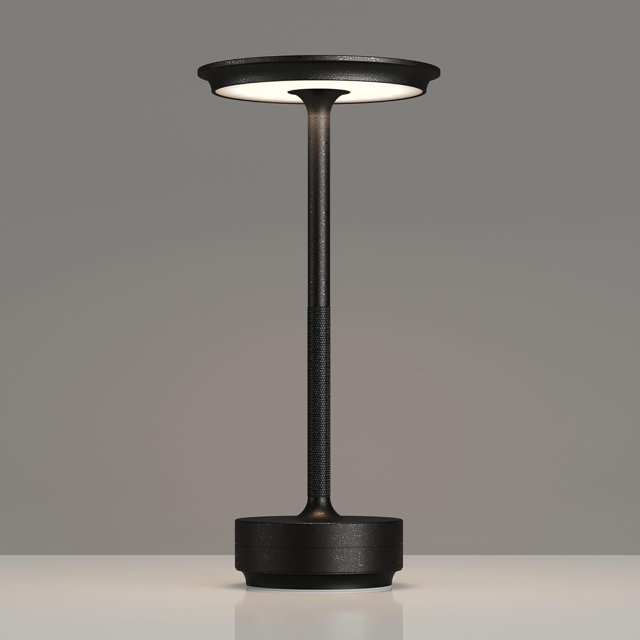 Paquete de 2 lámparas de mesa inalámbricas recargables, luz de mesa portátil con batería de 5000 mAh, luz de mesa LED de atenuación continua de 3 colores con función de memoria, para exterior