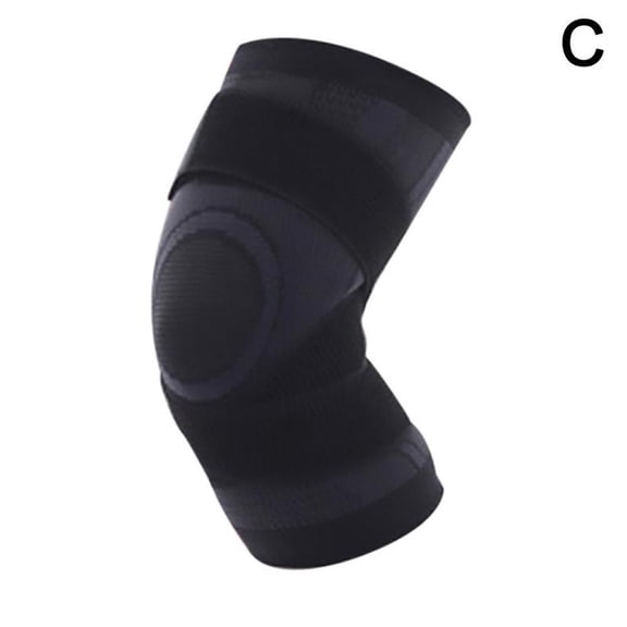 A Compression Strap Fitness Sports Compression Knee Pad Nylon Pad Non-slip Strap Breathable H4W1