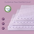 thumbnail image 5 of 2 Inch Twin Size Mattress Topper, Gel Memory Foam Egg Crate Bed Topper, CertiPUR-US Certified, Lavender, 5 of 7