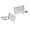 Silver glossy rectan, variant on 1 Pair Contemporary Cufflinks Set French Cuff Dress Shirts Shirt Accessories Suitable for Various Occasion