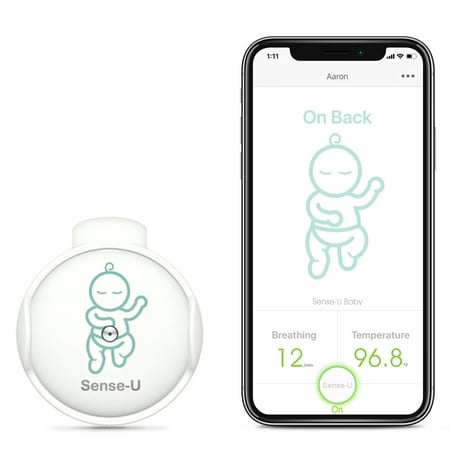 Sense-U Video + Breathing Baby Monitor 2 with 1080P HD Camera, 2.4G WiFi, 2-Way Audio, Night Vision, Movement & Temperature Sensors: Monitor Your Baby's Breathing, Rollover, Body Temperature Anywhere