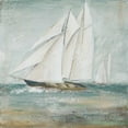 thumbnail image 2 of Pinto, Patricia 26x26 White Modern Wood Framed Museum Art Print Titled - Cape Cod Sailboat I, 2 of 4