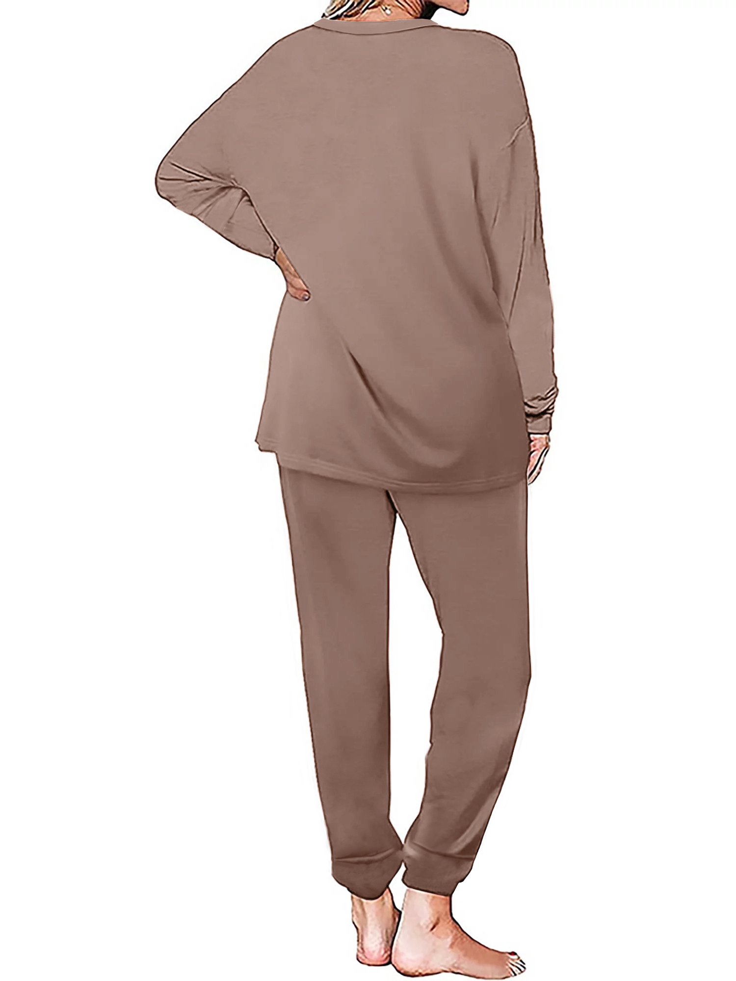 Shine Up Women's Solid Sweatsuit 2-Piece Jogger Set photo 3