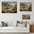 thumbnail image 4 of Designart "Beauty Urban Dam Industrial painting" Dams Print on Natural Pine Wood, 4 of 5