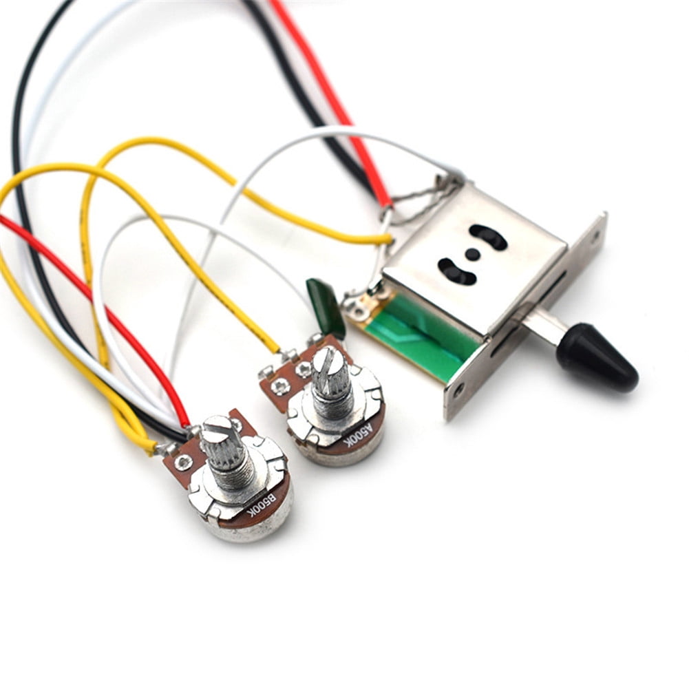 Electric Guitar Dual Pickups Complete Line Harness 3 Way Toggle Switch Pickup for ST Electric Guitar