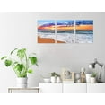 thumbnail image 4 of 3 Panels Beach Home Beach Decor for Home Beach Art Colorful Ocean Beach Kitchen Decor Sunrise Beach Wall Decor for Home Beach Wall Art Beach Room Decor Wall Decor 12" x 16" x 3 Pieces, 4 of 6