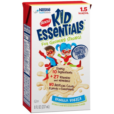 Boost Kid Essentials Nutritionally Complete Drink, 1.5 Cal, French Vanilla 27 X 8-Ounce