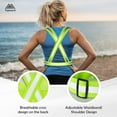 thumbnail image 3 of Running Vest Chest Phone Holder for Women Men, Reflective Vest Safety Gear for Dog Walking Cycling - Adjustable Waist/Shoulder, 3 of 10