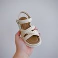 thumbnail image 6 of NOKIO Kids Summer Sandals Toddler Walking Sandals Girls' Beach Sandals Big Girl Sandals Summer Roman Thick Bottom Sticky Shoelaces Princess Shoes Daily With Skirt Wearing, 6 of 8