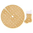 thumbnail image 1 of Binwennn First Party Decorations Plaided Christmas Tree Linen Skirt Christmas Tree Mat Tree Skirts Christmas Decorations With X Mas Stocking For Xmas, 1 of 6