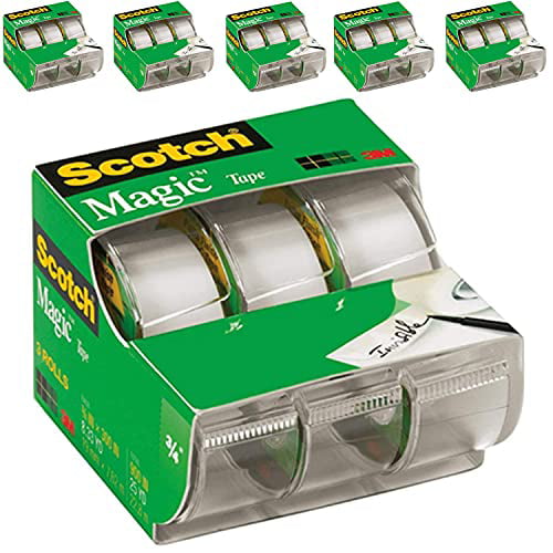 - New Scotch Brand Learning Resources MMM3105 Scotch Magic Tape 3/4 Inch X 300 Inches 3 ea Translucent 55 
