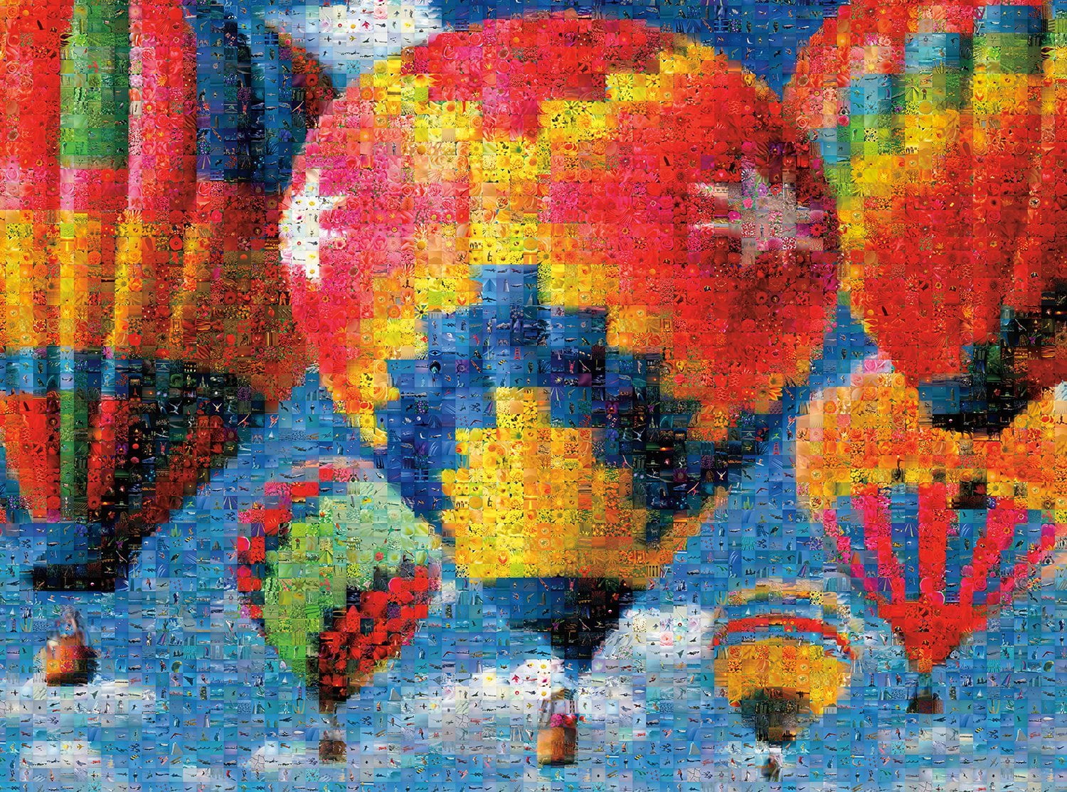 Buffalo Games Photomosaic Balloon Race 1000 Piece Jigsaw Puzzle