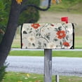 thumbnail image 4 of Yayeee Mailbox Cover Magnetic Large Size Post Box Cover Wrap Decor, Red and White Floral Pattern, 4 of 9