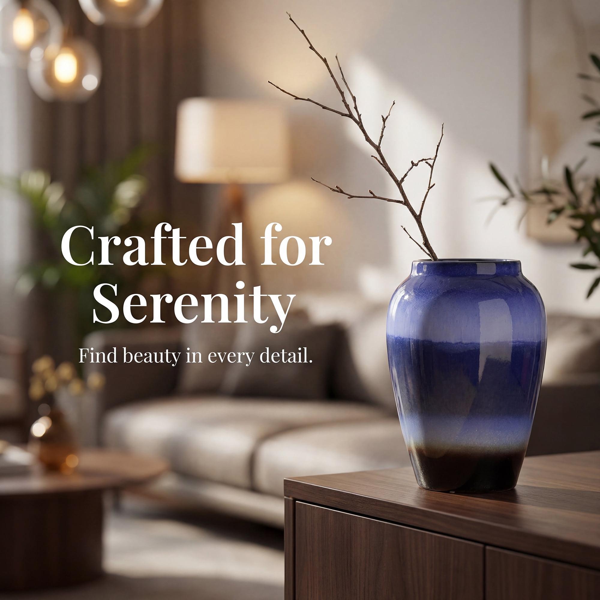 Unique Bargains Modern Flower Vase Matte Ribbed Opening Decorative Retro Round Bottle Blue