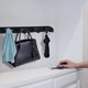 thumbnail image 4 of Perchero de pared con ganchos para abrigos y toallas, de acero inoxidable, para baño o cocina (4 ganchos, negro), 4 of 4