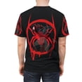 thumbnail image 6 of Miles Morales Unisex Cut & Sew Black Tee (AOP), 6 of 7