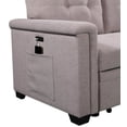 thumbnail image 4 of CoSoTower Light Gray Reversible Sleeper Sectional Sofa with Storage Chaise, USB Charging Ports and Pocket, 4 of 6