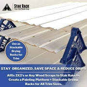 Stak Rack Door Painting Drying Rack for Interior or Exterior Doors, Paint Trim & Kitchen Cabinet Doors, Stacking Stand System (12 Pack)