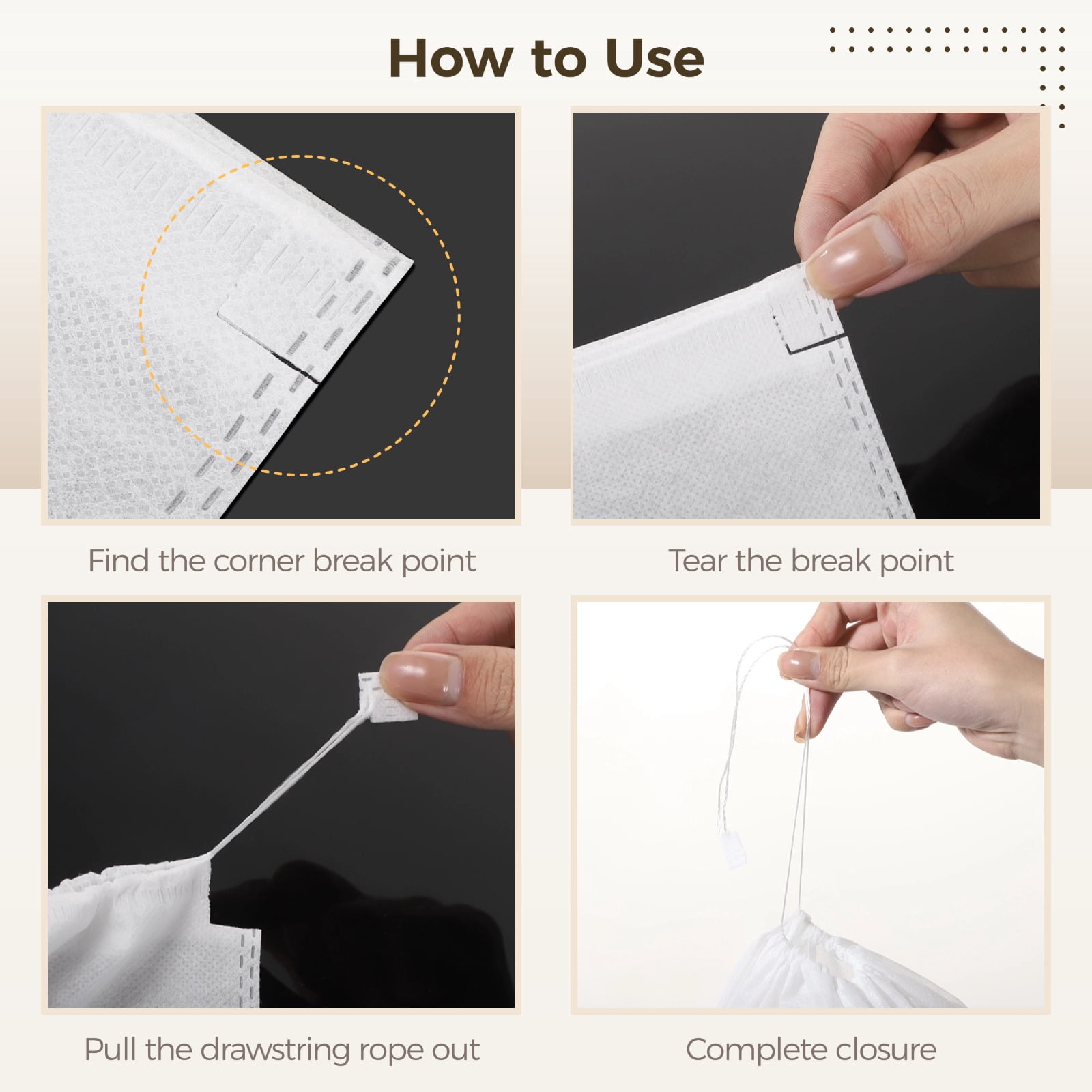 200 Pcs Travel Shoe Bags, 12.1×14.4in Dustproof Drawstring Shoe Storage Bags, Breathable Non-Woven Shoe Covers, Portable Shoe Pouches, Travel Storage Organizers for Purse, Boots