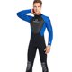 thumbnail image 4 of Traje de neopreno de 3 mm para hombre, traje de buceo de cuerpo completo para esnórquel, surf Abanopi Azul/S, 4 of 7