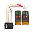 thumbnail image 1 of relayinert ABS Universal Electric Winch Switch Controller Wireless Remote Control For Off-Road ATV Trailer Boat 12V 24VWinch Remote Wireless Remote Control Black, 1 of 6