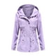 thumbnail image 2 of Abrigos de Invierno Para Mujer Chaqueta de Lluvia Sólida Chaquetas Al Aire Libre Impermeable Con Capucha Impermeable A Prueba de Viento Odeerbi  ODB173203, 2 of 9