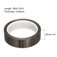 thumbnail image 2 of Unique Bargains Adhesive Grid ESD Tape 1.02 Inch Wide x 118 FT Long Conductive Grid Tape Brown, 2 of 4