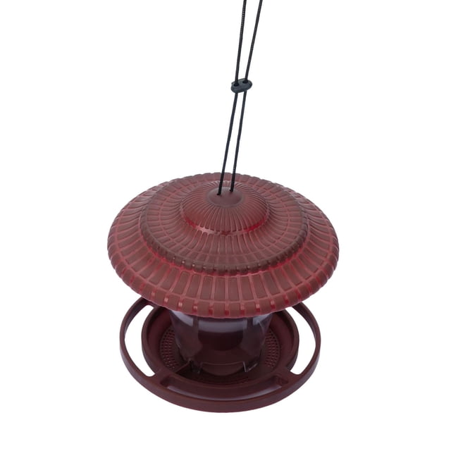 Hummingbird Bird Feeders Top Waterproof Cardinals Feeders Outside Parrots Feeder Brown