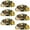 Multicolored, variant on PhooArto 6 Pcs Cup Drawer Pulls, Watermelon Pug Dog Pattern Shell Shape Handles Cabinet Knobs for Dresser Cupboard Closet Wardrobe with Screws
