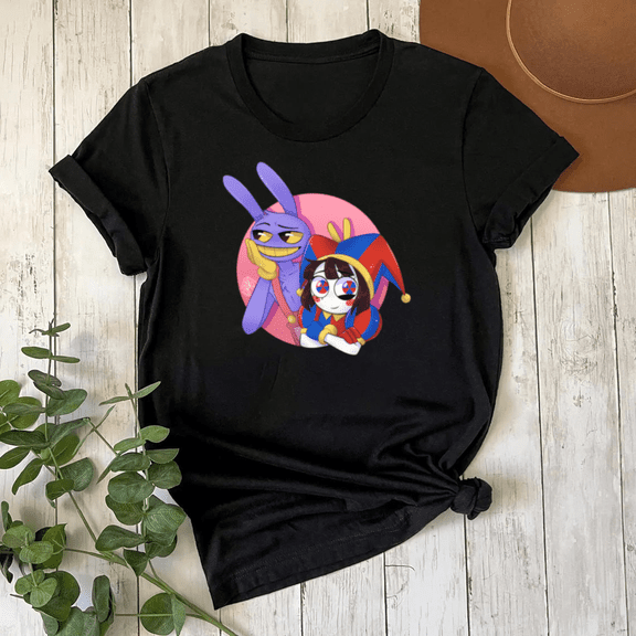 Jax & Pomni The Amazing Digital Circus Jester Rabbit Dynamic Unisex T-Shirt, S-5XL
