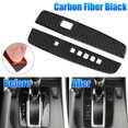 thumbnail image 1 of EDTara2pcs Carbon Fiber Pattern Interior Gear Shift Cover Trim Replacement Parts Compatible For Honda Accord 2013-2017, 1 of 8