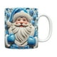 thumbnail image 2 of Taza navideña inflada con diseño de muñeco de nieve, taza de Papá Noel inflada de 15 oz y 11 oz., 2 of 5